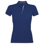 Рубашка поло женская PORTLAND WOMEN синий ультрамарин с логотипом или изображением