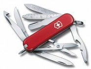 Нож-брелок MiniChamp 58, красный с логотипом или изображением