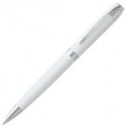 Ручка шариковая Razzo Chrome, белая с логотипом или изображением