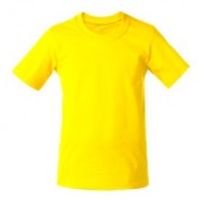 Футболка детская T-Bolka Kids, желтая с логотипом или изображением