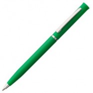 Ручка шариковая Euro Chrome, зеленая с логотипом или изображением