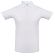 Рубашка поло мужская Virma light, белая с логотипом или изображением