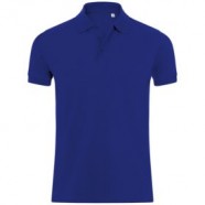 Рубашка поло мужская PHOENIX MEN, синий ультрамарин с логотипом или изображением
