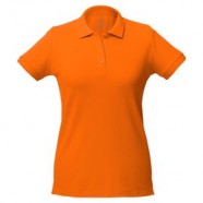 Рубашка поло женская Virma lady, оранжевая с логотипом или изображением