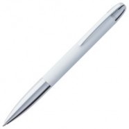 Ручка шариковая Arc Soft Touch, белая с логотипом или изображением