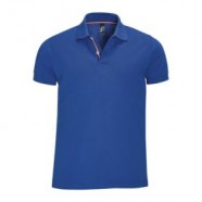 Рубашка поло мужская PATRIOT 200, ярко-синяя с логотипом или изображением