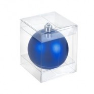 Прозрачная коробка для пластиковых шаров 6 см с логотипом или изображением