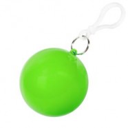 Дождевик в круглом футляре NIMBUS, зеленое яблоко с логотипом или изображением