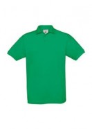 Рубашка поло Safran зеленая с логотипом или изображением
