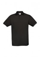 Рубашка поло Safran черная с логотипом или изображением