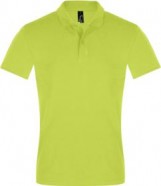 Рубашка поло мужская PERFECT MEN 180 зеленое яблоко с логотипом или изображением