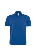 Рубашка поло Heavymill ярко-синяя с логотипом или изображением