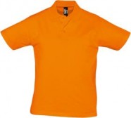 Рубашка поло мужская Prescott men 170, оранжевая с логотипом или изображением