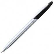 Ручка шариковая Dagger Soft Touch, черная с логотипом или изображением