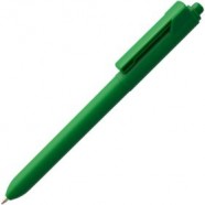 Ручка шариковая Hint, зеленая с логотипом или изображением