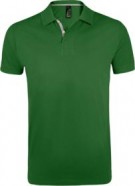 Рубашка поло мужская PORTLAND MEN 200 зеленая с логотипом или изображением