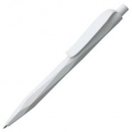 Ручка шариковая Prodir QS20 PMP-P, белая с логотипом или изображением