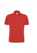 Рубашка поло Heavymill красная с логотипом или изображением