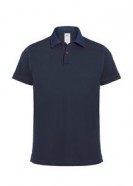 Рубашка поло мужская DNM Forward темно-синяя/джинс с логотипом или изображением