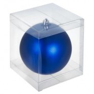 Прозрачная коробка для пластиковых шаров 10 см с логотипом или изображением
