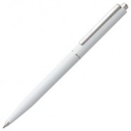 Ручка шариковая Senator Point ver. 2, белая с логотипом или изображением