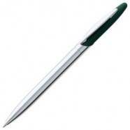 Ручка шариковая Dagger Soft Touch, зеленая с логотипом или изображением
