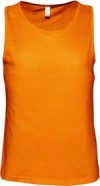 Майка мужская JUSTIN 150, оранжевая с логотипом или изображением