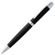 Ручка шариковая Razzo Chrome, черная с логотипом или изображением