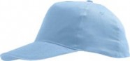 Бейсболка SUNNY, голубая с логотипом или изображением