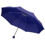 Зонт складной Floyd с кольцом, синий с логотипом или изображением