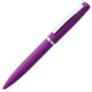 Ручка шариковая Bolt Soft Touch, фиолетовая с логотипом или изображением