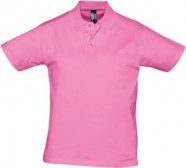 Рубашка поло мужская Prescott men 170, розовая с логотипом или изображением