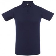 Рубашка поло мужская Virma light, темно-синяя (navy) с логотипом или изображением