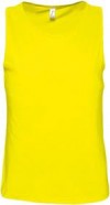 Майка мужская JUSTIN 150, желтая (лимонная) с логотипом или изображением