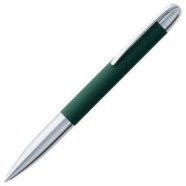 Ручка шариковая Arc Soft Touch, зеленая с логотипом или изображением