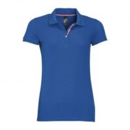 Рубашка поло PATRIOT WOMEN ярко-синяя с логотипом или изображением