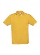 Рубашка поло Safran желтая с логотипом или изображением