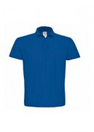 Рубашка поло ID.001 ярко-синяя с логотипом или изображением