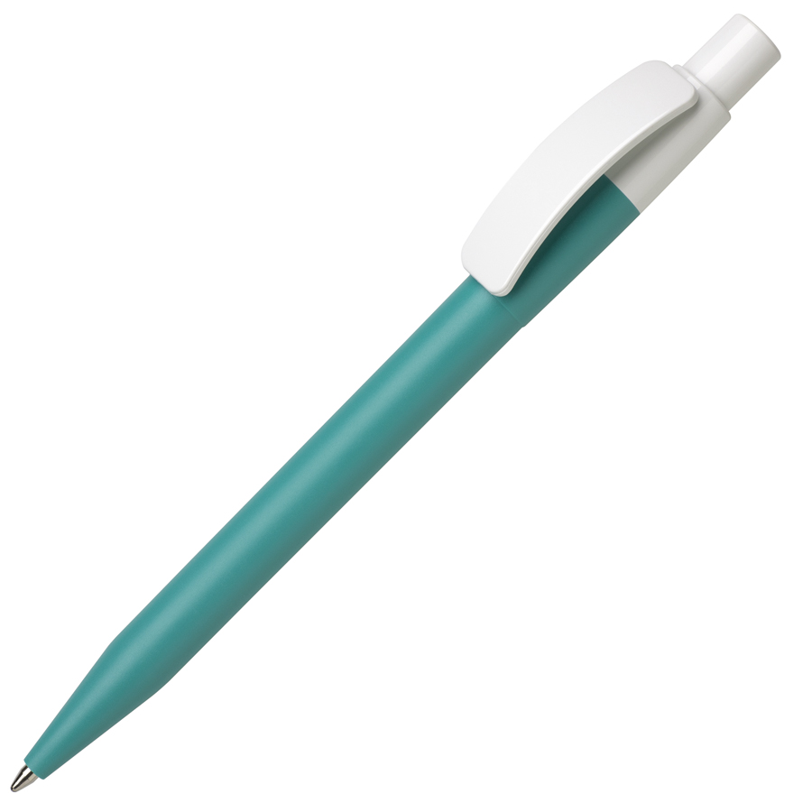 Ручка шариковая PIXEL, аквамарин, непрозрачный пластик с логотипом или изображением