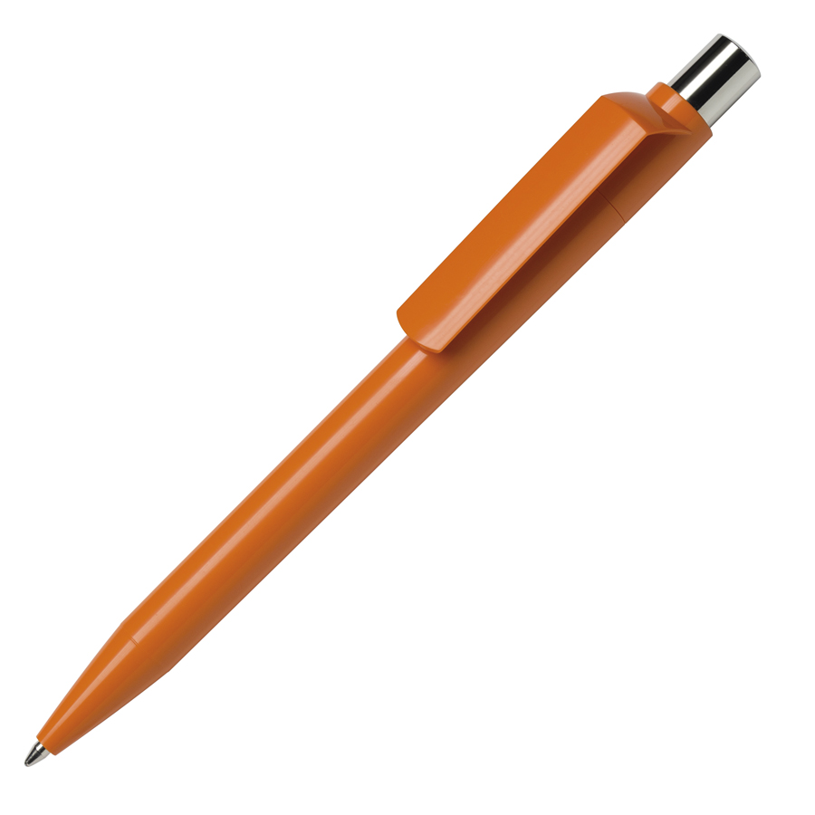 Ручка шариковая DOT, оранжевый, пластик с логотипом или изображением