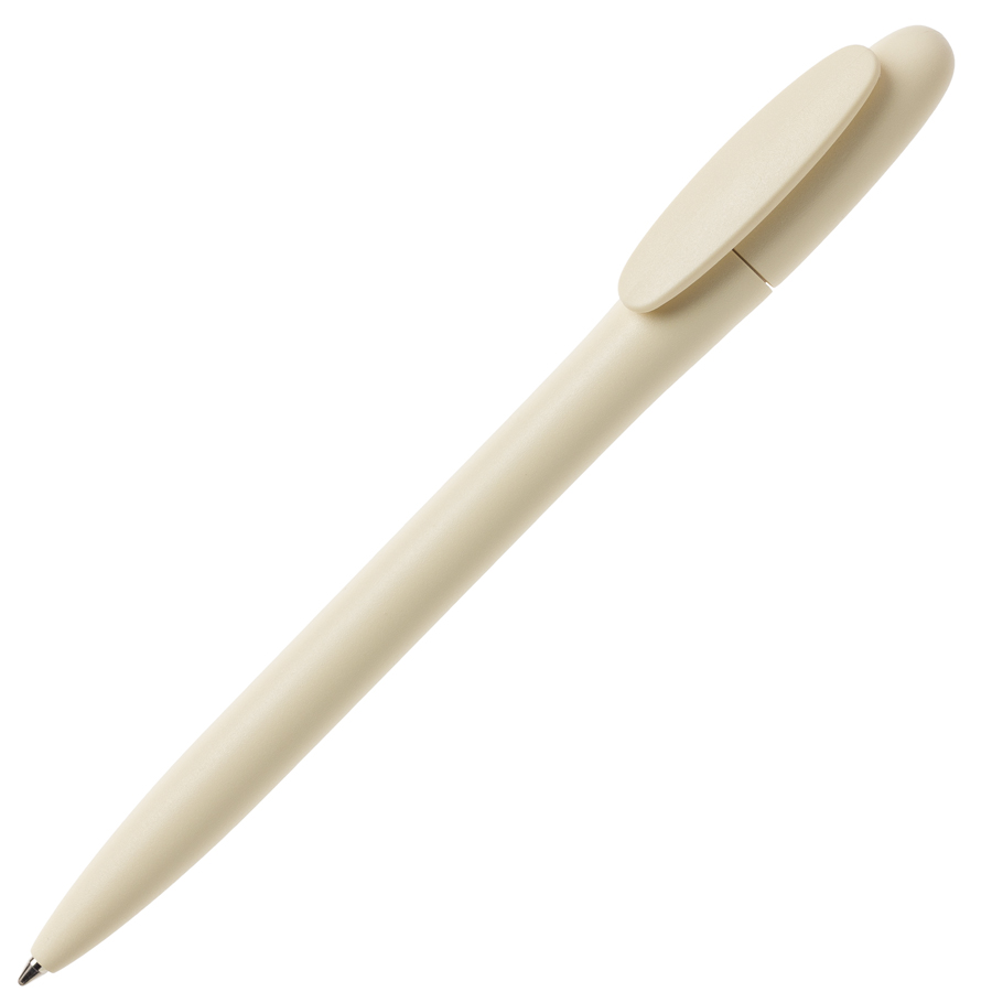 Ручка шариковая BAY, бежевый, непрозрачный пластик с логотипом или изображением