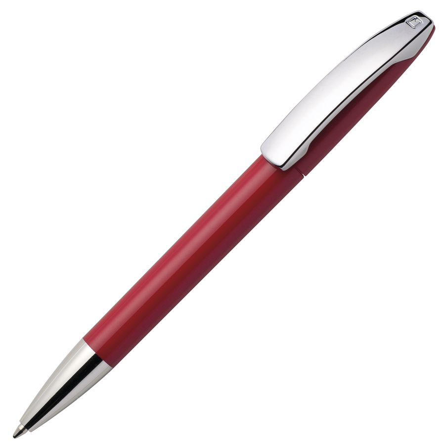 Ручка шариковая VIEW, красный, пластик с логотипом или изображением