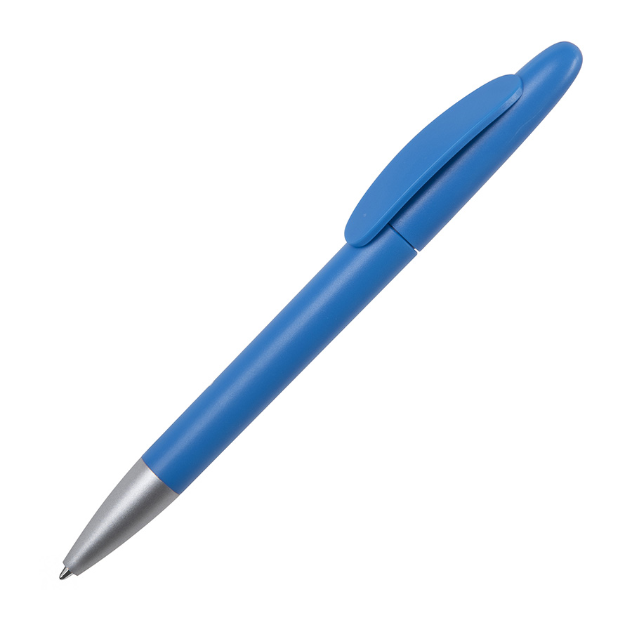 Ручка шариковая ICON, лазурный, непрозрачный пластик с логотипом или изображением