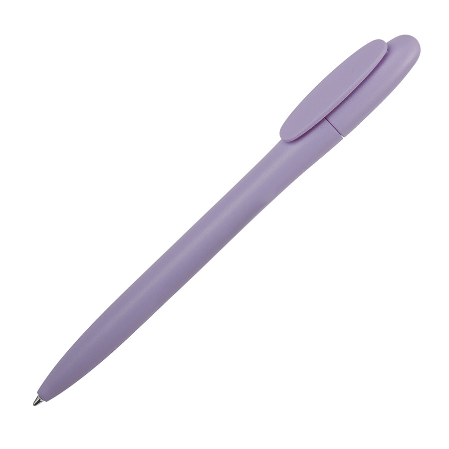 Ручка шариковая BAY, сиреневый, непрозрачный пластик с логотипом или изображением