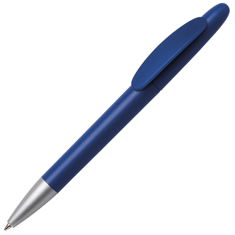 Ручка шариковая ICON, синий, непрозрачный пластик с логотипом или изображением
