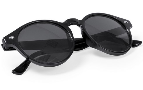 Солнцезащитные очки NIXTU, черный, пластик с логотипом или изображением