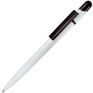 MIR, шариковая  ручка, чёрный/белый, пластик с логотипом или изображением