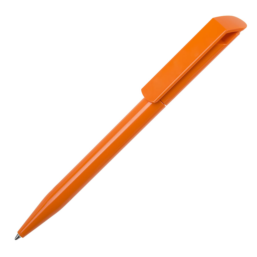 Ручка шариковая ZINK, оранжевый, пластик с логотипом или изображением
