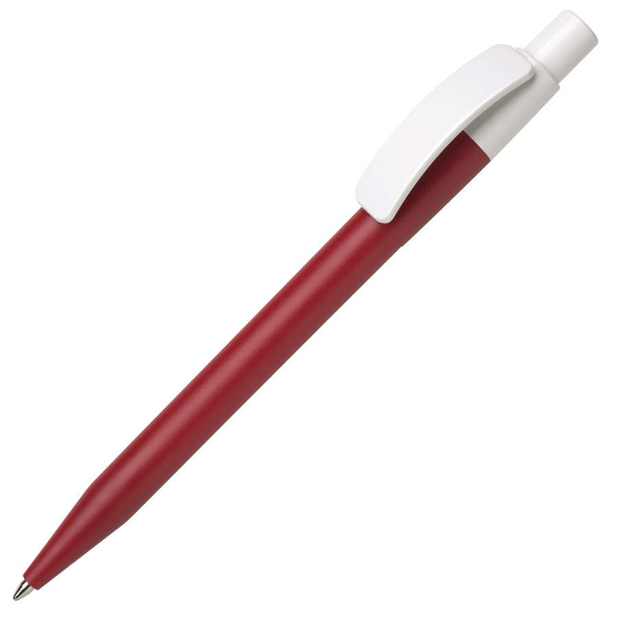 Ручка шариковая PIXEL, красный, непрозрачный пластик с логотипом или изображением