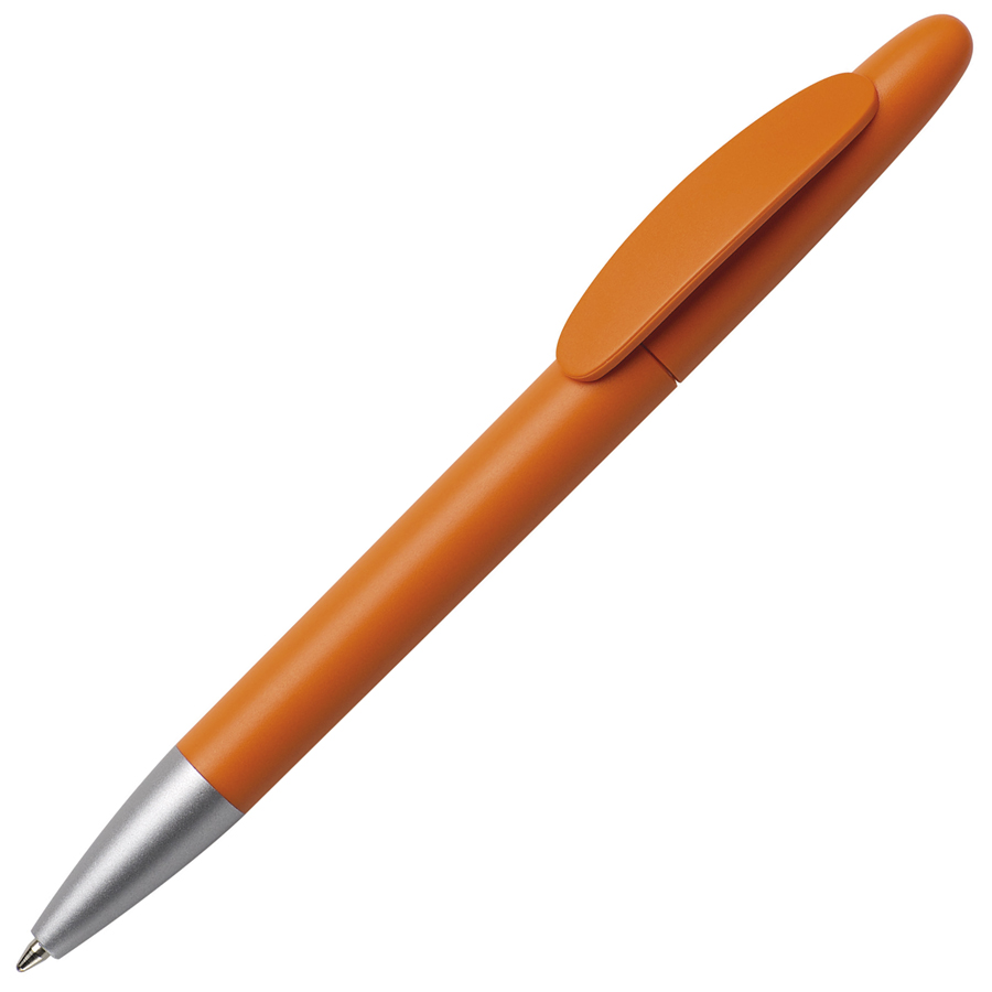 Ручка шариковая ICON, оранжевый, непрозрачный пластик с логотипом или изображением